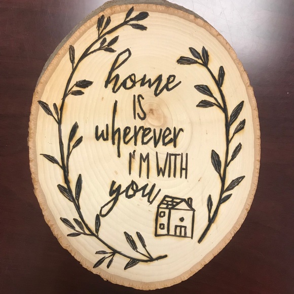 Home is With You Wood-burning - Picture 5 of 5